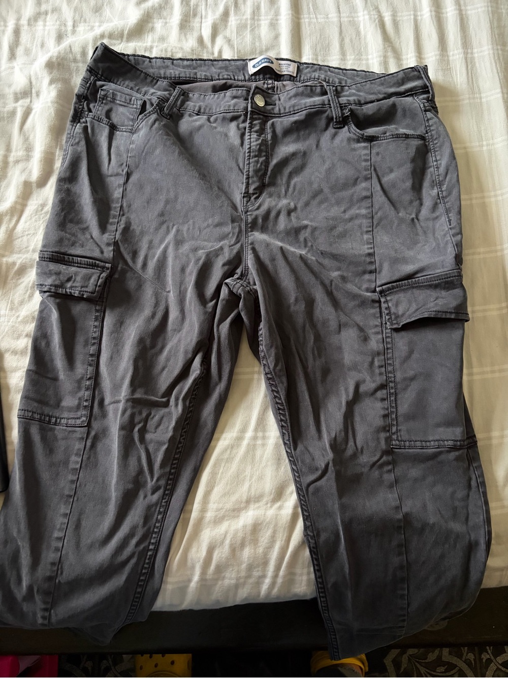 Old Navy Charcoal Gray Cargo Pants